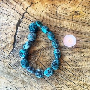 Stringed spider turquoise